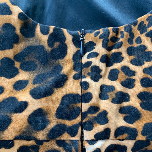 Leopard Peplum Dress - Picture 4 of 6